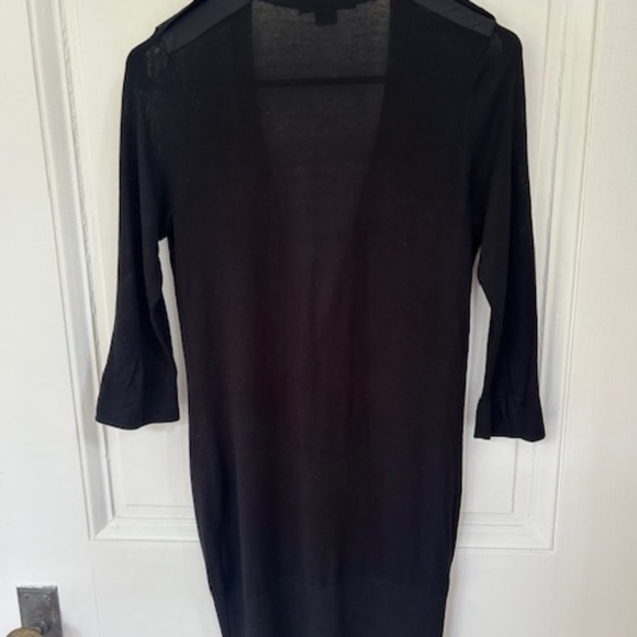 AX Armani Exchange Black Button Down Cardigan Sweater, Sz S - Picture 2 of 5